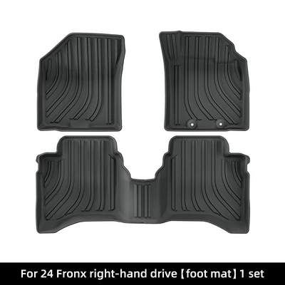 Suitable for 24-25 Model Suzuki Fronx Car Floor Mats, Custom-Fit Car Mats, Full Tpe Trunk Mat, Cross-Border (Modelə uyğun ayaqaltı) - 24-models-of-suzuki-fronx-right-hand-drive-single-layer-floor-mats-with-buckles