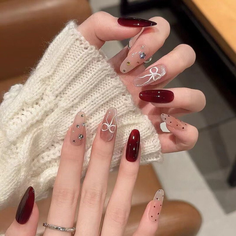 Amazon's Hot-Selling Cross-Border Pressonnail Handmade Wearable Nails, Manicure, Fake Nails, Removable Nail Pieces Wholesale