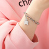 Bracelet stainless steel hip-hop style suitable for men and women, universal jewelry for beloved, accessory, with little bears