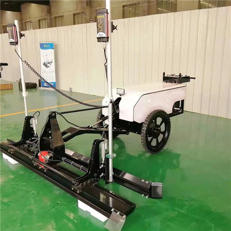全自动四轮激光整平机 车库混凝土找平机 红外线伸缩式激光整平机