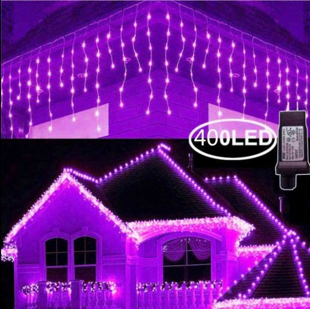 LED Strip Curtain Christmas Holiday String Solar Starry Sky Decorative Lights_voghion.com