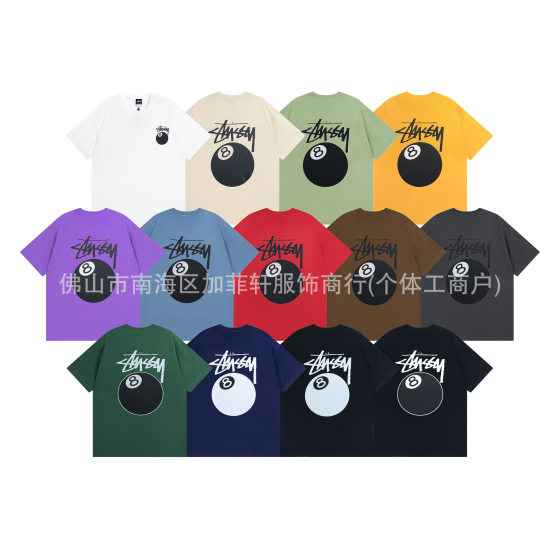 2024 spring and summer new European and American tide brand classic parade printing letters for men and women with short sleeve a generation of hair