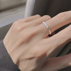 Advanced sexy one size ring, silver 925 sample, high-quality style, simple and elegant design, light luxury style, on index finger