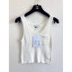 Half-Cardigan Slim-Fit Knitted Short-Sleeve Women's Clothing 2025 Spring/Summer New Nanyou High-End Chanel-Style Double-C Round-Neck Top