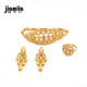 Jamila Dubai Bridal 24K Gold Plated Jewelry Set Middle East Ladies Necklace Bracelet Ring Earrings Four Piece Set