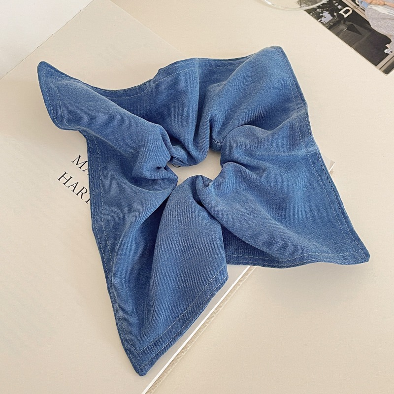 Otoño y invierno coreano temperamento cuadrado toallas para el cabello de niña anillo estilo académico de alta elasticidad correa de cabello nueva cuerda de cabello