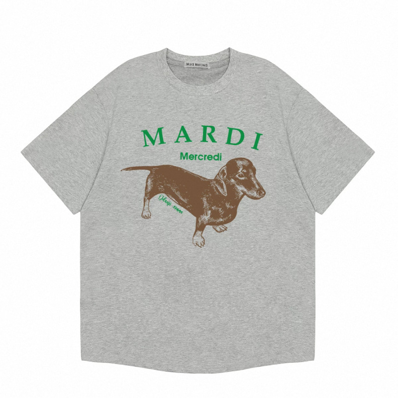 【2025新作】本物のマルディ半袖ゴルフダックスフントフラワーネックレスドッグゴールドハイシルバー同Tシャツ|undefined