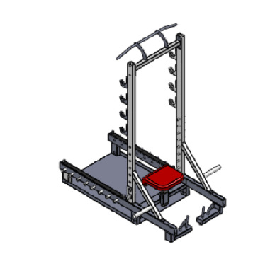 Personalizado conjunto completo de equipos de ejercicios de fuerza comercial tamaño pájaro en cuclillas puente de cadera gimnasio equipo de entrenamiento integral
