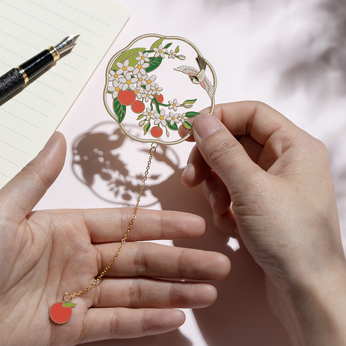 Spring Blossoms, Autumn Results - Original Palace Museum Cultural and Creative Metal Bookmark for Students - Exam and Graduation Gift - Teacher's Day Gift for Teachers