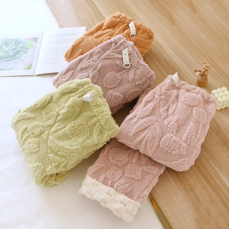 Pregnant Women's Pajama Pants Autumn and Winter Flannel Maternity Pants Home Pants Maternal Adjustable Abdominal Pants Home Pants Warm Pants