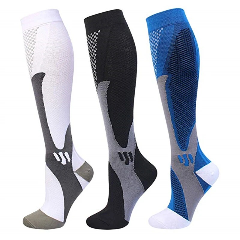 Factory Customized Running Compression Socks for Men and Women Football Bicycle Socks Anti-Fatigue Medical Sports Socks Basketball Tennis Protection
