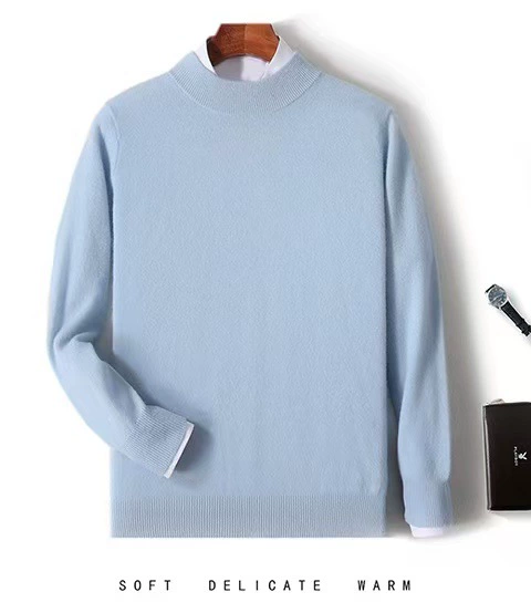 Demi-season woolen elite keep warm knitted sweater for leisure, plus size