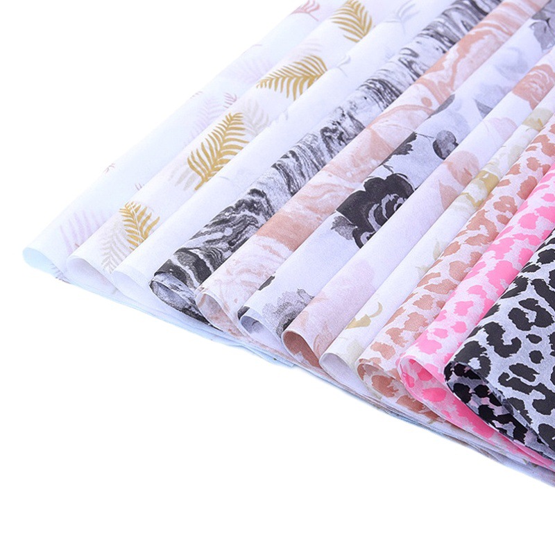 Leopardo mármol rosa patrón pera papel 20 piezas copia papel ropa zapatos a prueba de humedad papel de forro