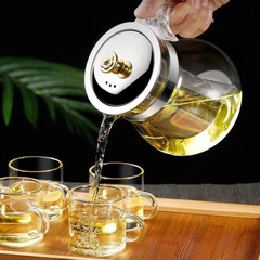 304不鏽鋼泡茶壺飄逸杯過濾茶具沖茶杯耐熱玻璃茶壺批發印刷logo