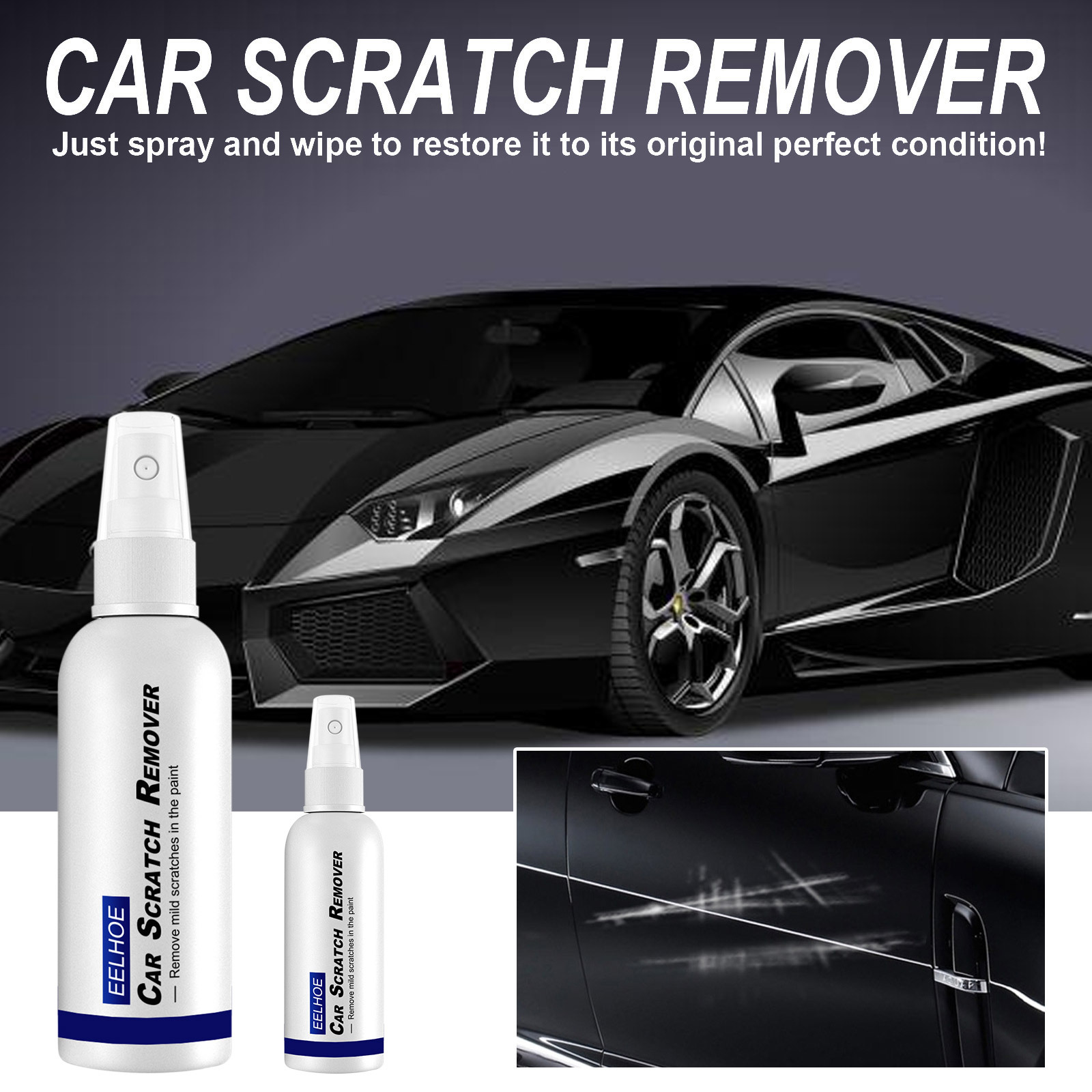 Vernice spray antigraffio per auto, rimozione graffi, sigillante per graffi, smalto, spray rigenerante_voghion.com