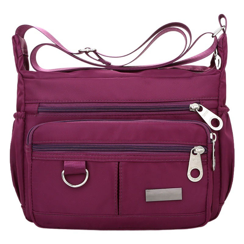 Nueva bolsa de mensajero de las mujeres de nylon impermeable Oxford bolsa de tela mochila crossbody bolsa de lona bolso de hombro cartera de negocios