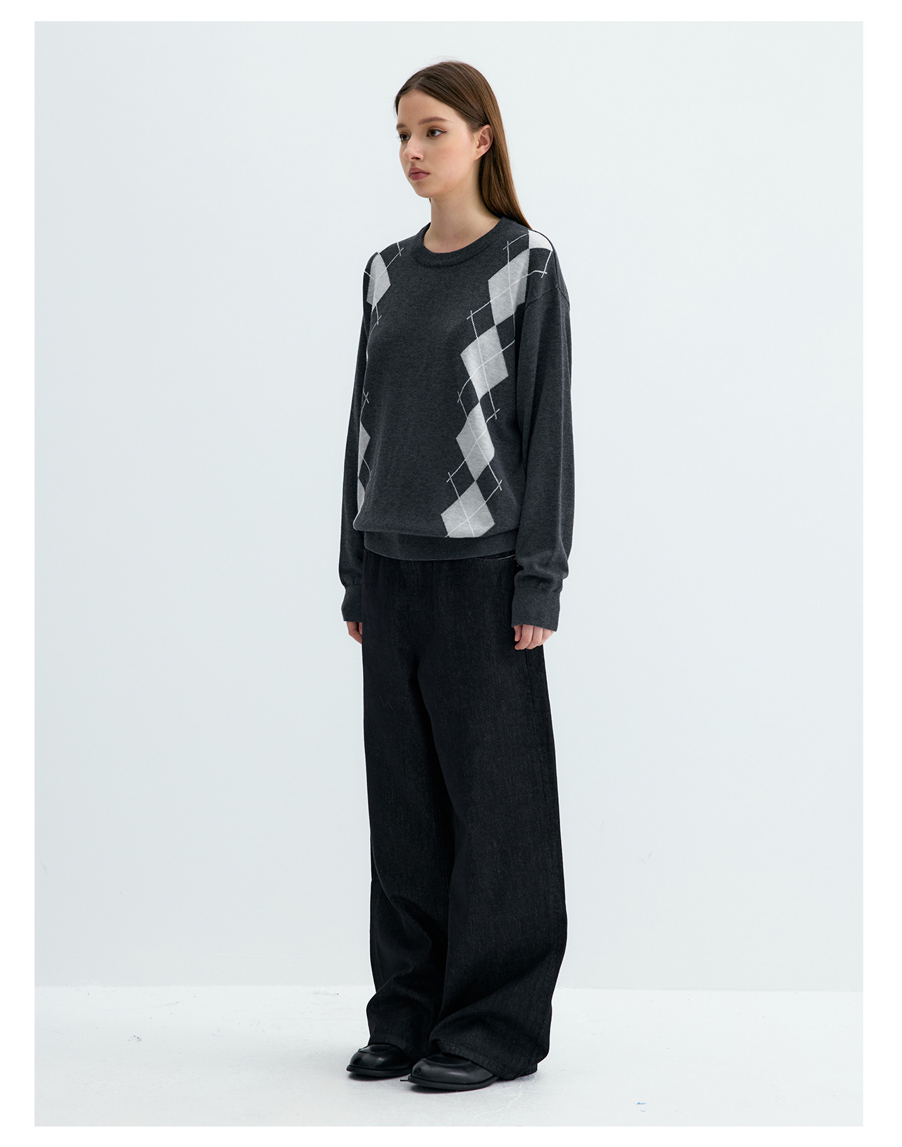 UNF Ralph Plaid 300g Crew Neck Sweater