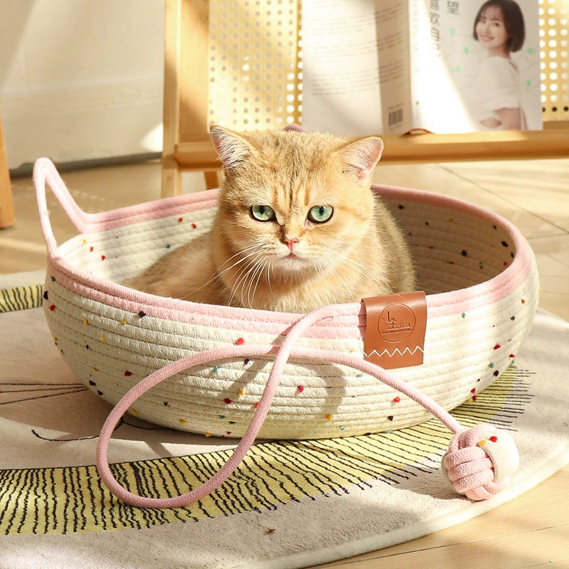 Грубый конопляный плетеный ротанг для кошек