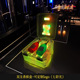 Double ice-cooled champagne box with colorful light