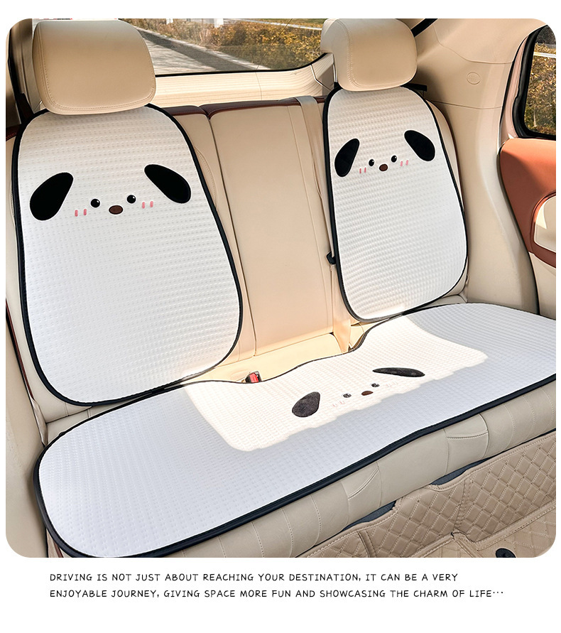 Cute Puppy Car Lumbar Support Ice Silk Breathable and Comfortable Car Seat Cushion Lumbar Pillow Universal Car Lumbar Support for All Seasons