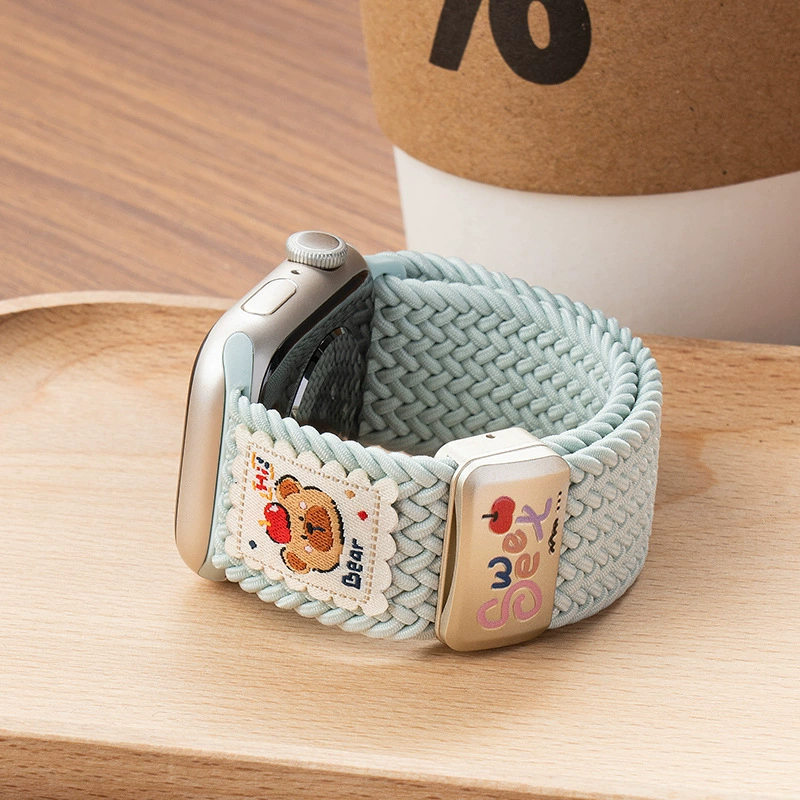 Медвежья подвеска на магнитном браслете для часов Apple Apple watch ремешок iwatch