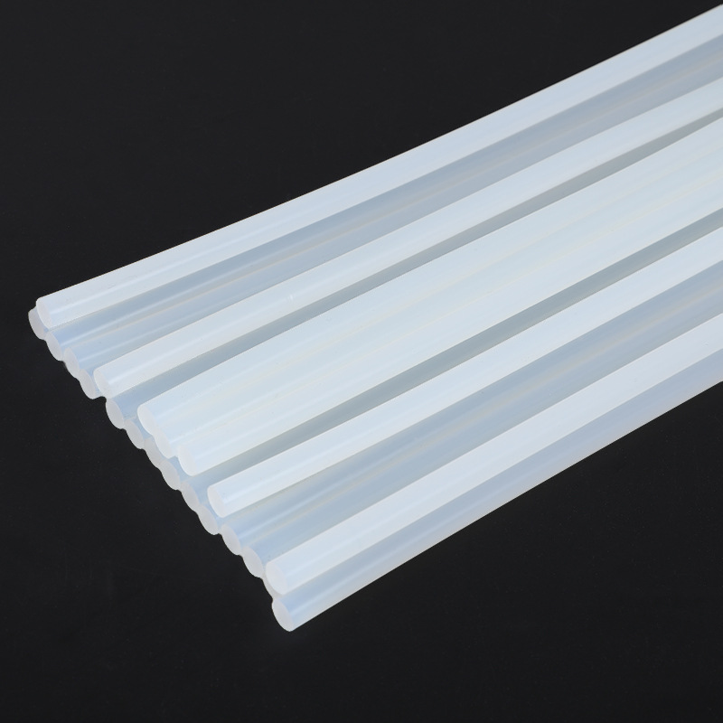 0.7cm*27cm高粘合高弹力热熔胶棒不拉丝透明白色热熔胶条热熔胶