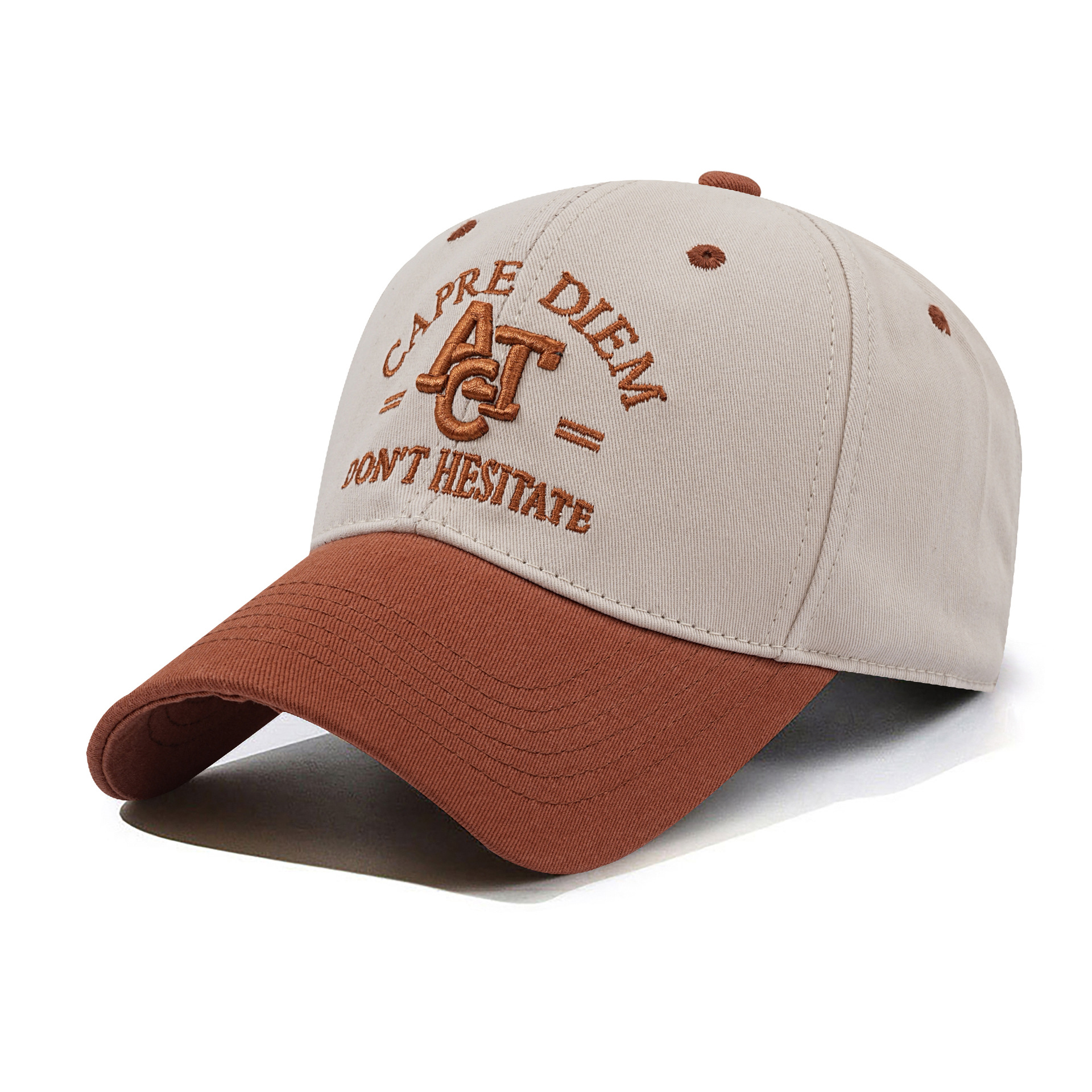 Nueva gorra de béisbol con circunferencia de cabeza grande, gorra de protección solar con letras bordadas tridimensionales, gorra de béisbol con aleros curvos a juego de colores para hombres