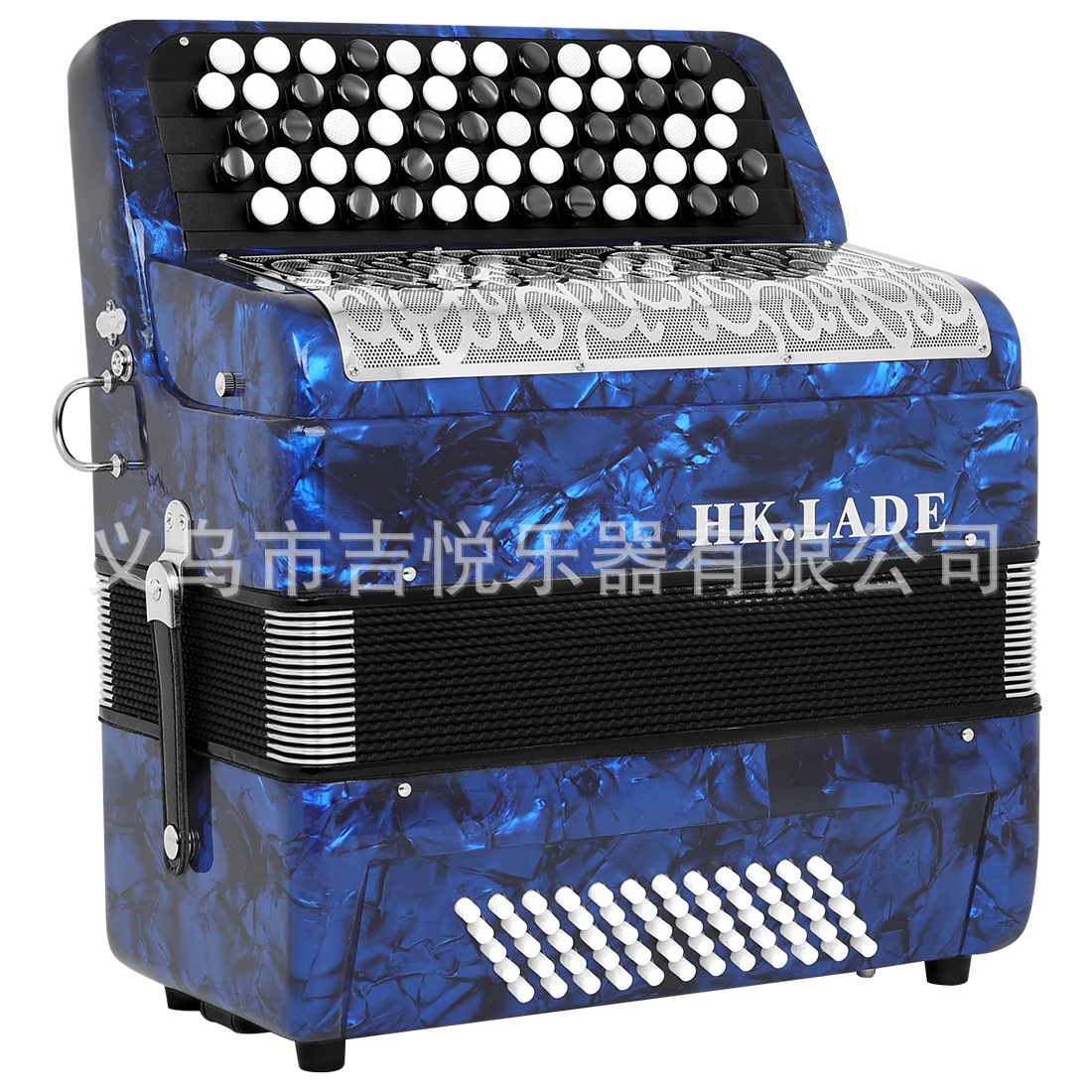 HK·LADE巴扬手风琴60贝司62键专业按钮手风琴羊皮风箱学生成人琴