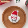 3#Christmas snowman brooch