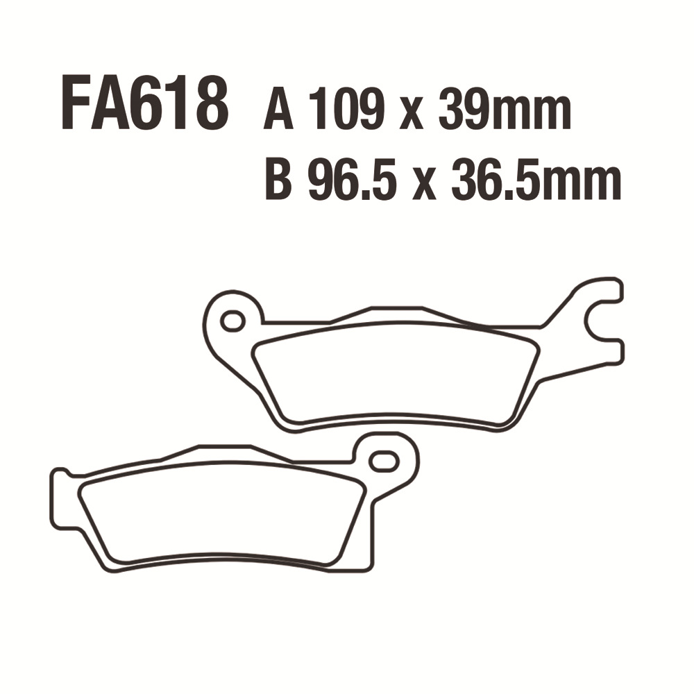 Paña de freno FA618 CAN AM Outlander Renegade