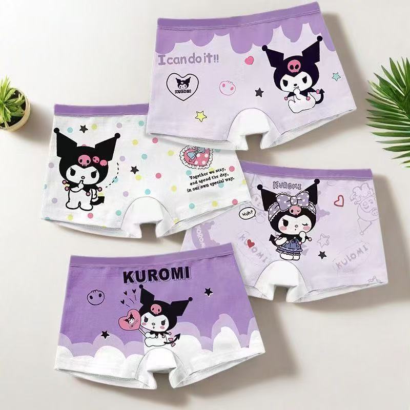 Southeast Asia Cross-Border Girls' Boxer Briefs, Children's Underwear for Older and Younger Girls, Thin, Breathable, Comfortable, Milk Silk