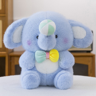 Cunnable and gentle cartoon elephant doll can stretch design fun play children's comfort companion doll gift