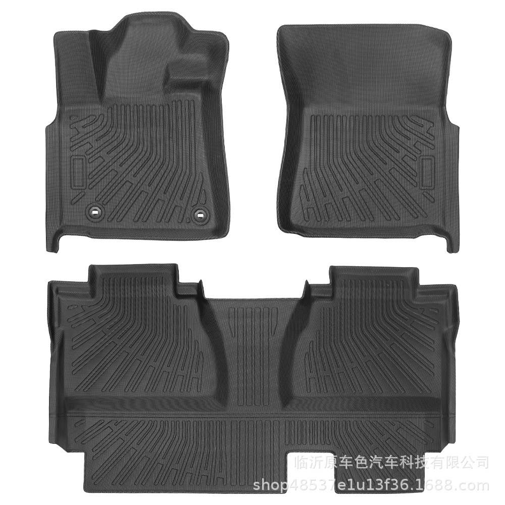 Para Toyota Tundra Doule Cab 14 - 21TPE Footpad 3D All Weather Footpad Cojín trasero