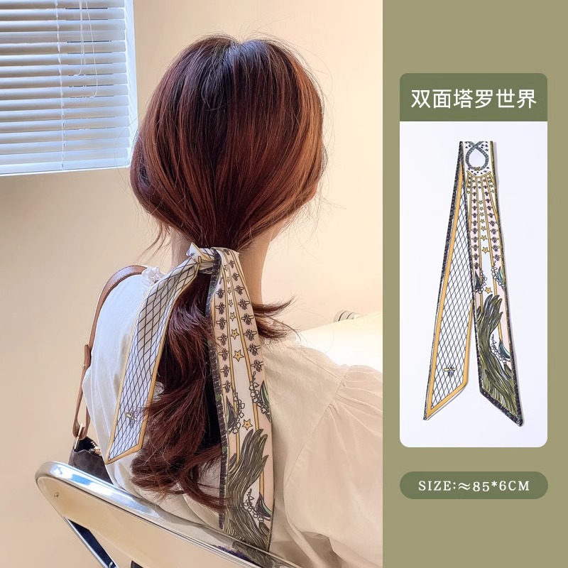 Dulce cabello roto, cinta, cuerda para el cabello, pañuelo de seda para el cabello atado de hadas francesas, lazo de alta calidad, cabello trenzado, una pieza, cuerda para el cabello, accesorios para el cabello