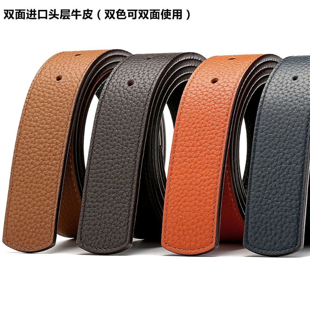 Elite quality double-sided import leather belt