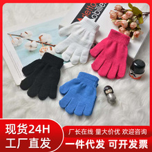 保暖幼儿园耐磨全棉防护拔河儿童劳保手套宝宝白色小朋友园艺劳动