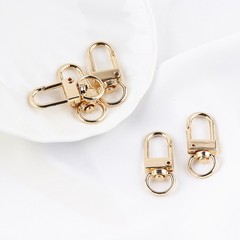 diy手工飾品配件電鍍U形K金色白K色時尚包包鑰匙扣飾品掛件