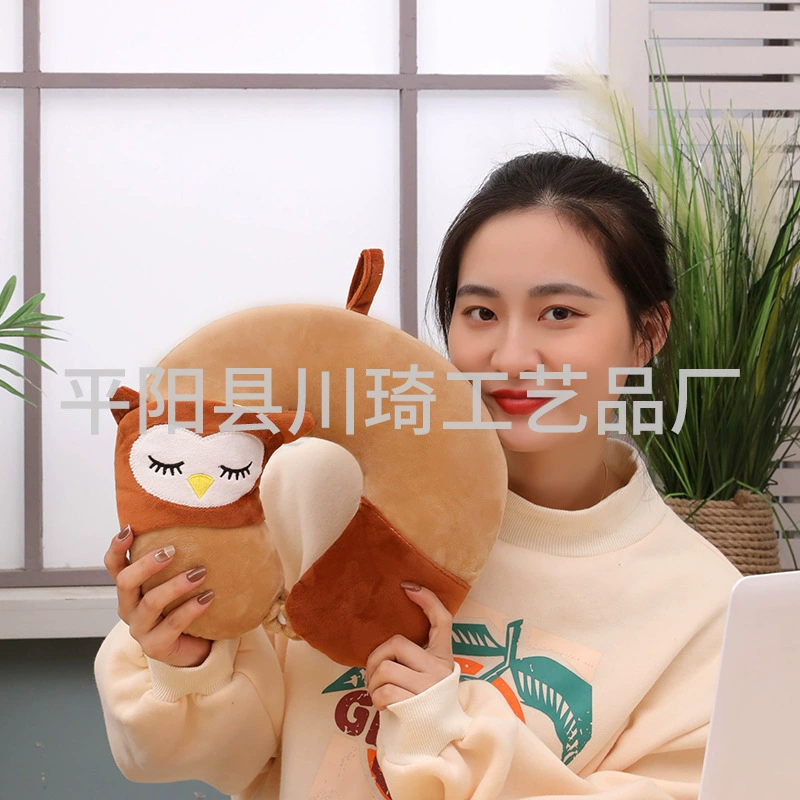 Заводская подушка для шеи U-образная подушка для шеи Шейная Подушка самолет путешествия мультфильм милый сон U-образная подушка