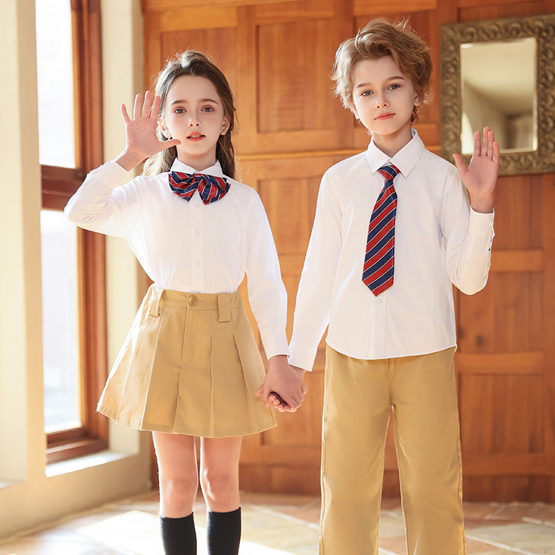 Trajes para niños, uniformes escolares, uniformes de jardín de infantes de primavera y otoño, uniformes de clase de estudiantes de secundaria, uniformes de coro de estilo universitario británico