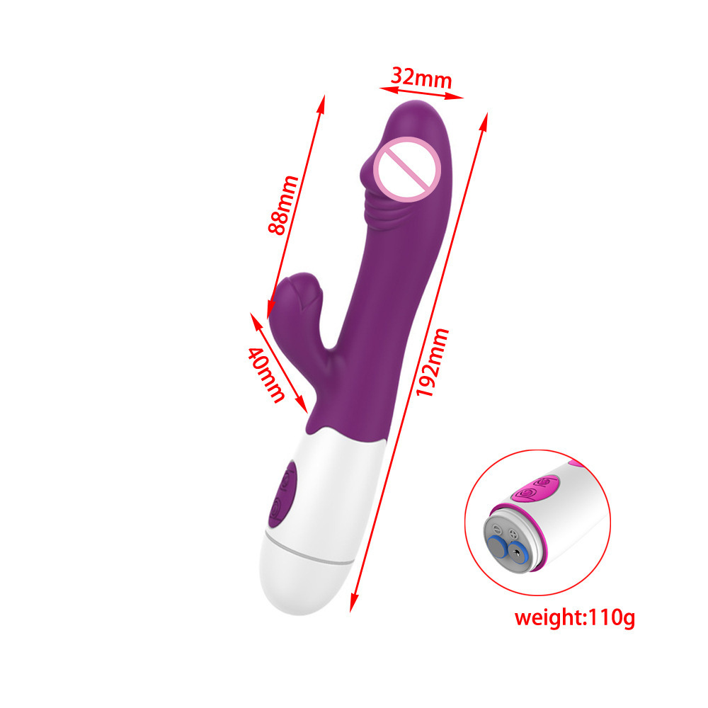 30-Frequency Silicone G-Spot Dual-Stimulation Vibrator with Body-Control Settings — detail image 10