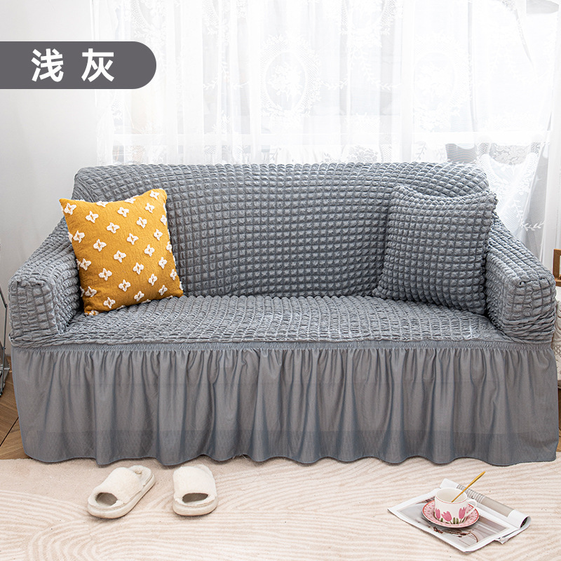 Transfronterizo Amazon Ebay falda elástica todo incluido funda de sofá cubierta cubierta cubierta de polvo rejilla de burbujas