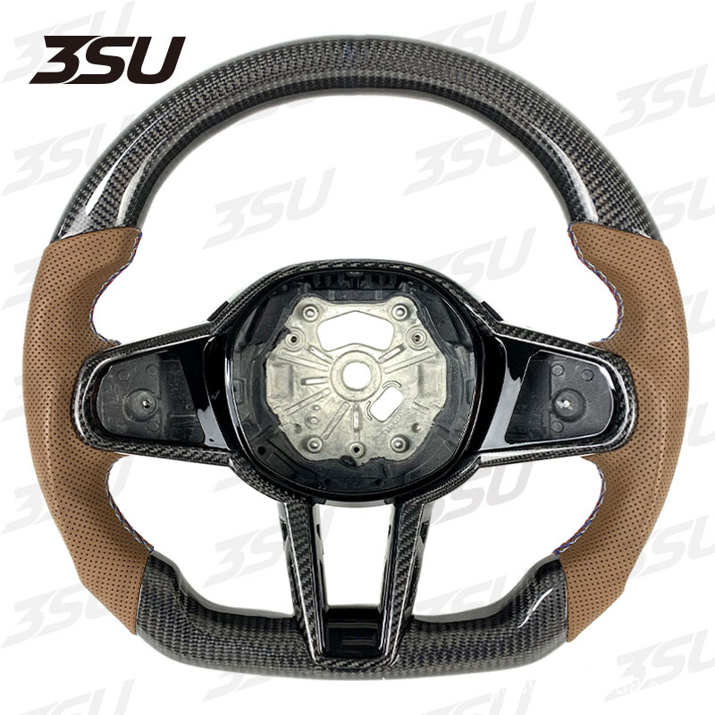 Suitable for Bmw's New Cs g Series M3 M4 M5 m Sports Modified Leather Carbon Fiber Steering Wheel
