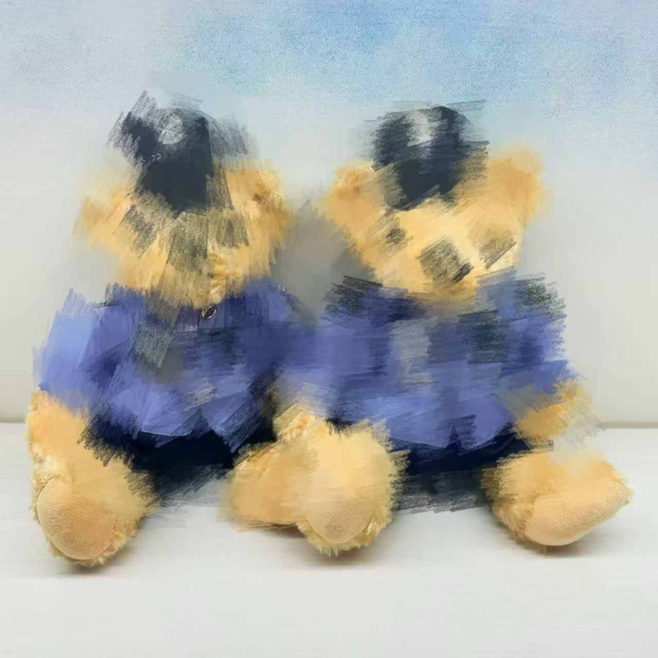 Oso de peluche, uniforme de peluche, vestido de oso, muñeco de oso, traje de montar reflectante, muñeco de muñeca, muñeco de policía de tránsito