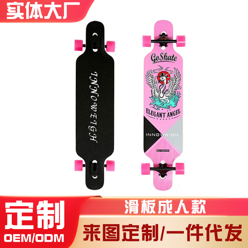 Skateboard Adult Professional Longboard 36-42.4inch Wheel Longboard Cruiser Board Skateboard Longboard