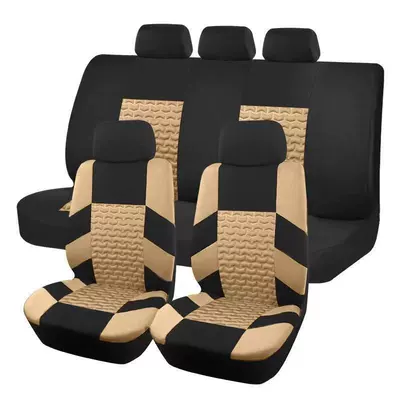 Universal seat cover, Universal Car Seat Cushion Cover - beige-2-piece-set-single-seat