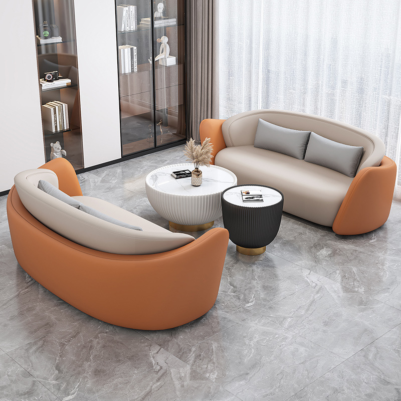 Sofá de oficina mesas de té combinación de invitados mesas y sillas individuales lobby hotel ventas sofá sala de recepción de negocios image 7