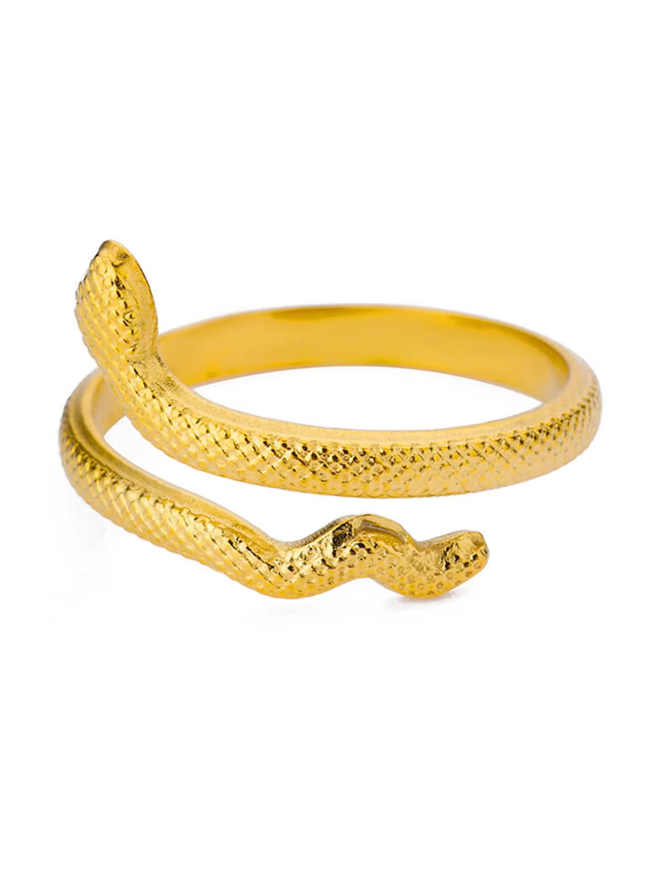 6g Weight 0.03µm Gold Plating Thickness PVD Coated Gold Plating Process 18K Real Gold Plated Plating Material Zircon Inlay Material Open Rings Classification 1 Piece Quantity Daily Occasion 304 Stainless Steel Material Snake Pattern All Seasons Season Unisex Gender Glam, Hip-Hop, Exaggerated Style Plating, Hypoallergenic Craft Glam Hip-Hop Exaggerated Snake 304 Stainless Steel Copper Plating Unisex Open Rings 20