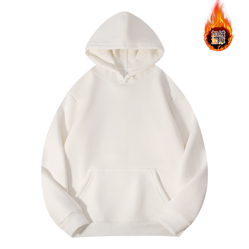 Suéter con capucha de terciopelo austriaco pesado de 420g más sudadera con capucha suelta de terciopelo para hombre suéter suelto de otoño e invierno