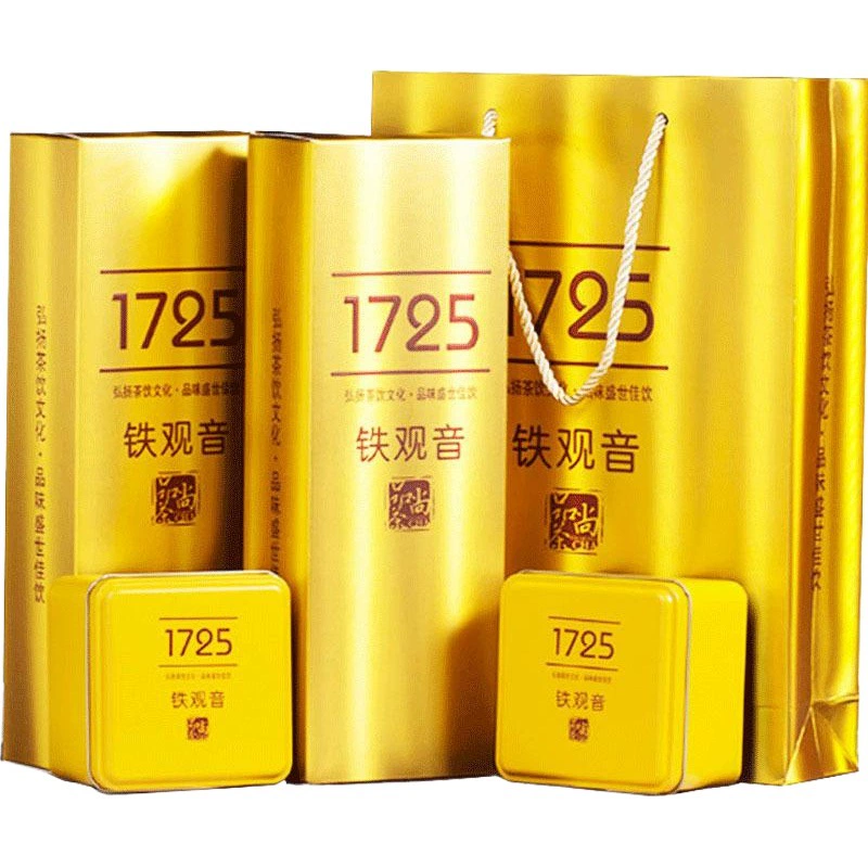 Подлинный чай 1725 густой ароматный чай Tieguanyin Anxi Альпийская подарочная коробка дымовой палки Улун чай новый чай оптом