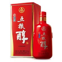 五粮醇红淡雅铁盒50度浓香型白酒500ml*6整箱装送礼喜庆酒 无礼袋